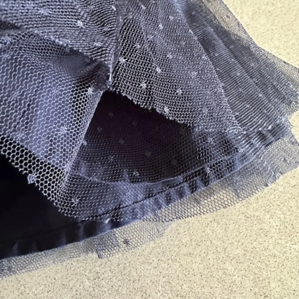 NWT Girl's 3T Gap Navy Blue Lined Tulle Skirt 3 Years